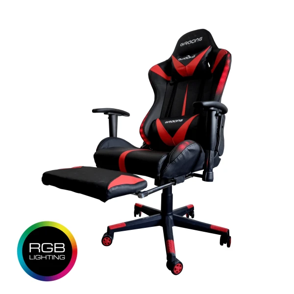 Chaise Gaming Rouge RGB
