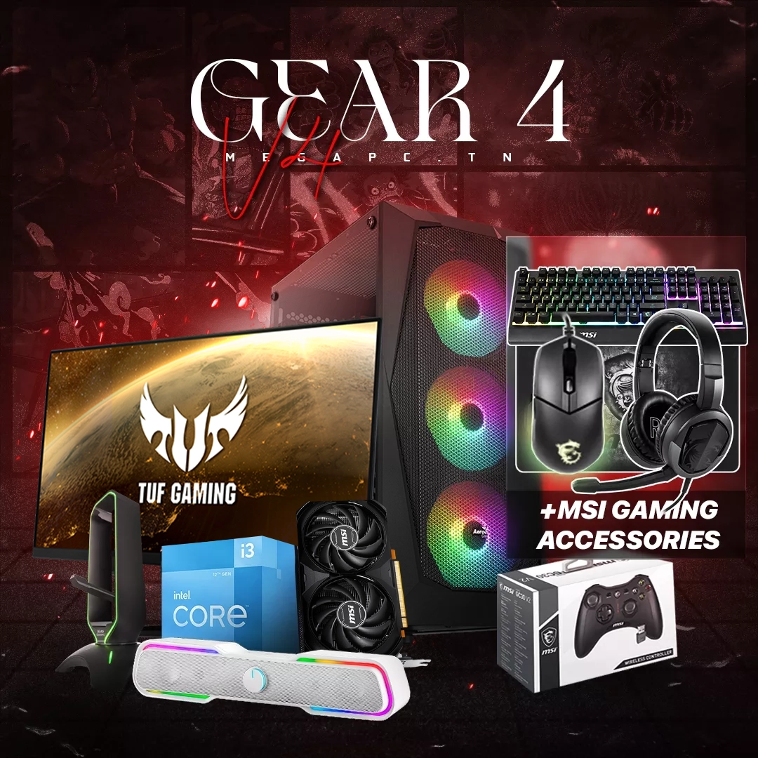 Gear 4 V4 I312400F RTX 4060 16GB RAM 500 NVMe