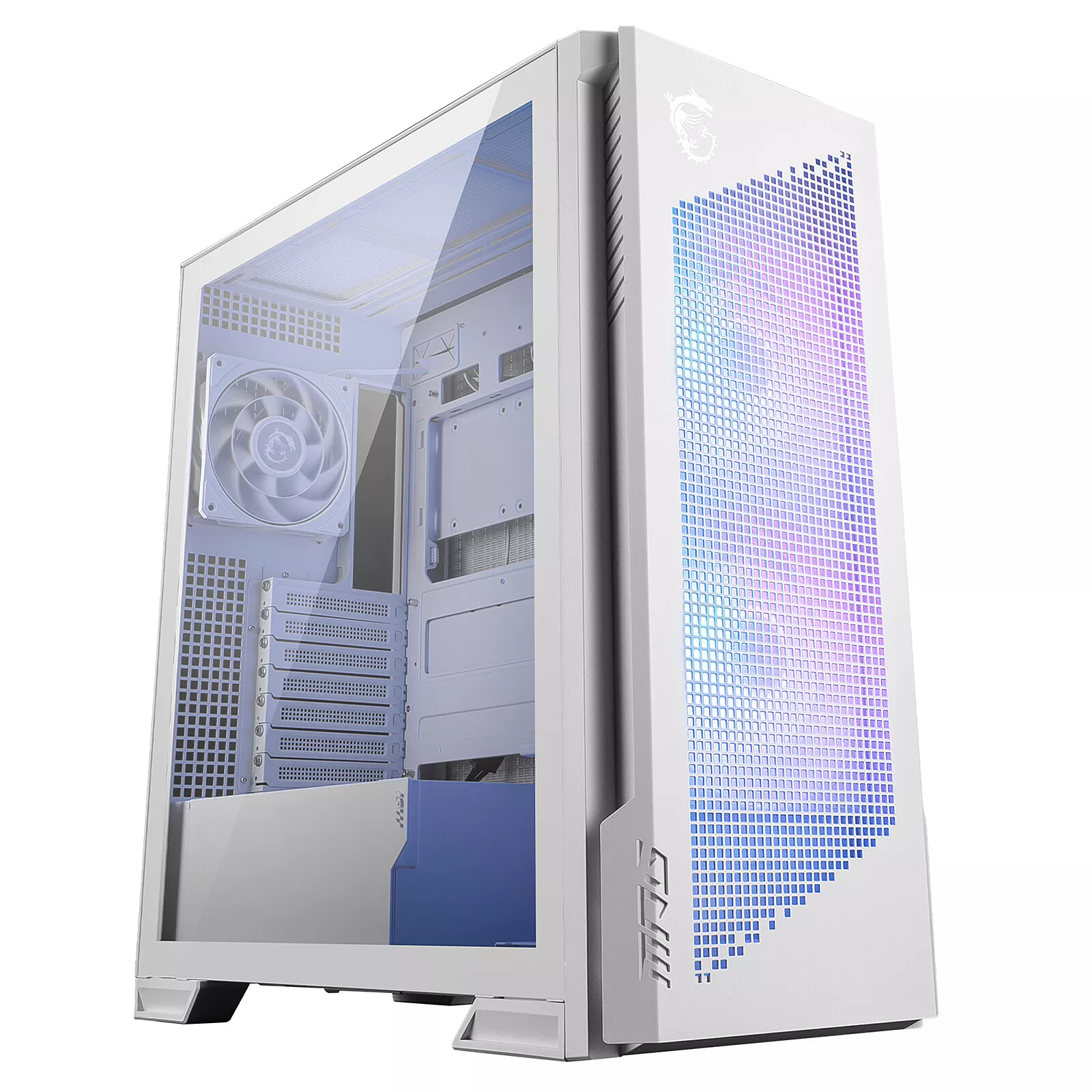 MSI GEH Midi MPG VELOX 300R PZ WHITE Midi Tower Blanc, Photo chez MegaPC chez MegaPC