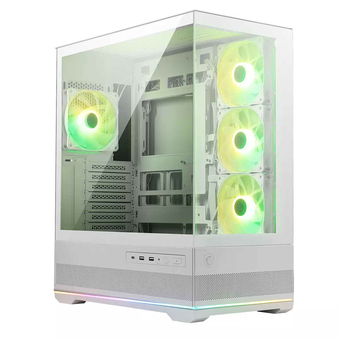 Boîtier PC Gamer MSI MAG PANO 110R PZ - Blanc, Photo chez MegaPC chez MegaPC