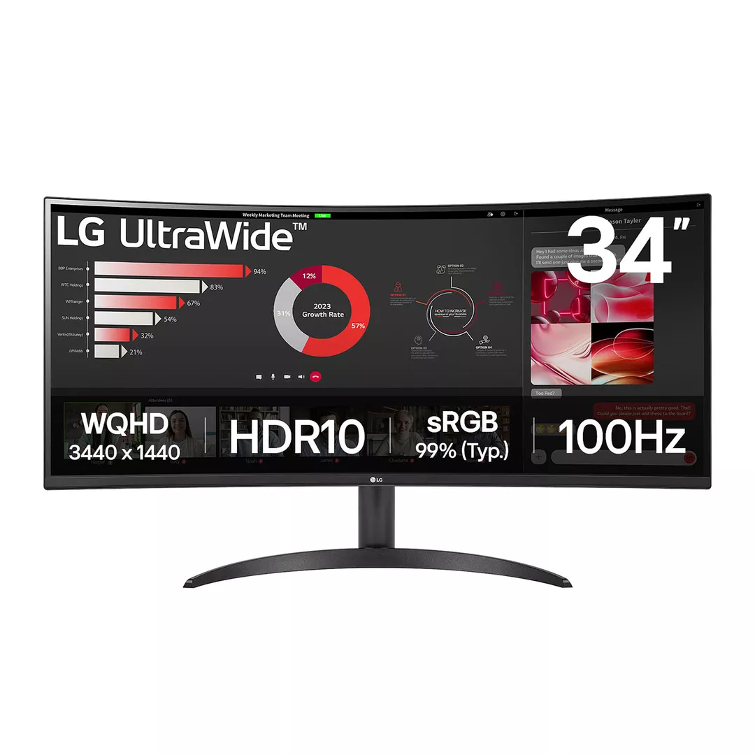 Ecran Gaming LG 34WR50QK 34" UWQHD Incurvé 100Hz, Photo chez MegaPC chez MegaPC