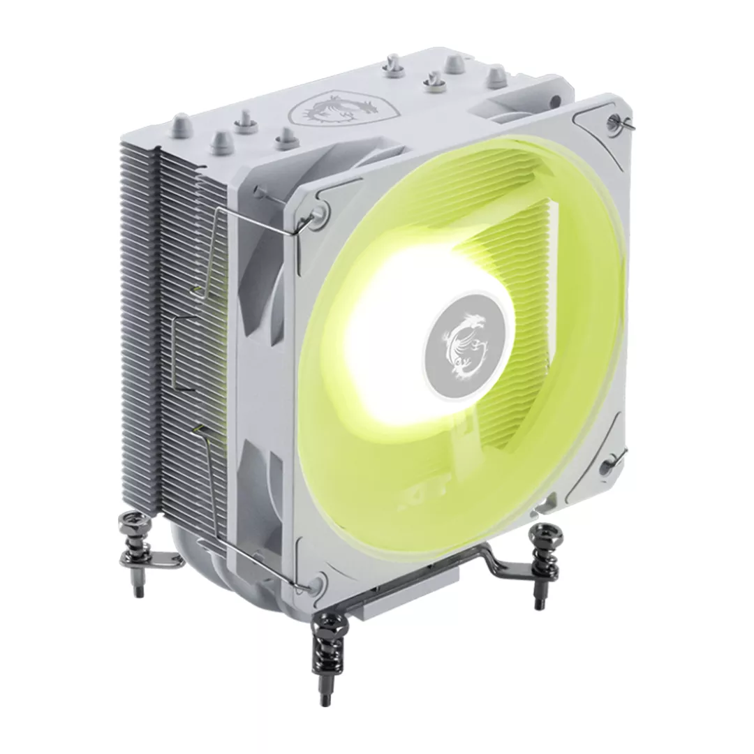 Refroidisseur De Processeur MSI MAG COREFROZR AA13 / 120 mm / ARGB / LGA1851 / AM5 / White, Photo chez MegaPC chez MegaPC
