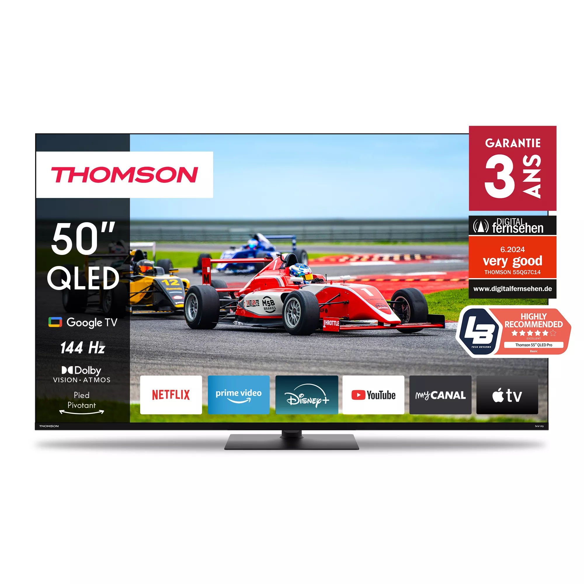 Thomson 50QG7C14 TV 127 cm (50") 4K Ultra HD Smart TV Wifi Noir, Photo chez MegaPC chez MegaPC