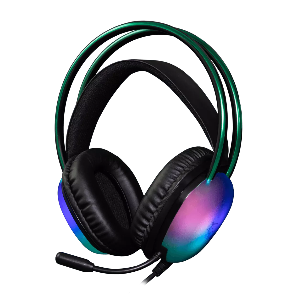Micro Casque Gaming Filaire White Shark Peacock Noir, Photo boutique MegaPC chez MegaPC