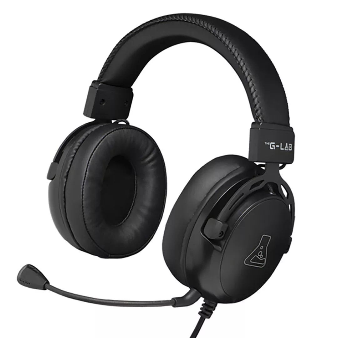 Casque Gamer Filaire G-Lab KORP-TITANIUM - Black, Photo boutique MegaPC chez MegaPC