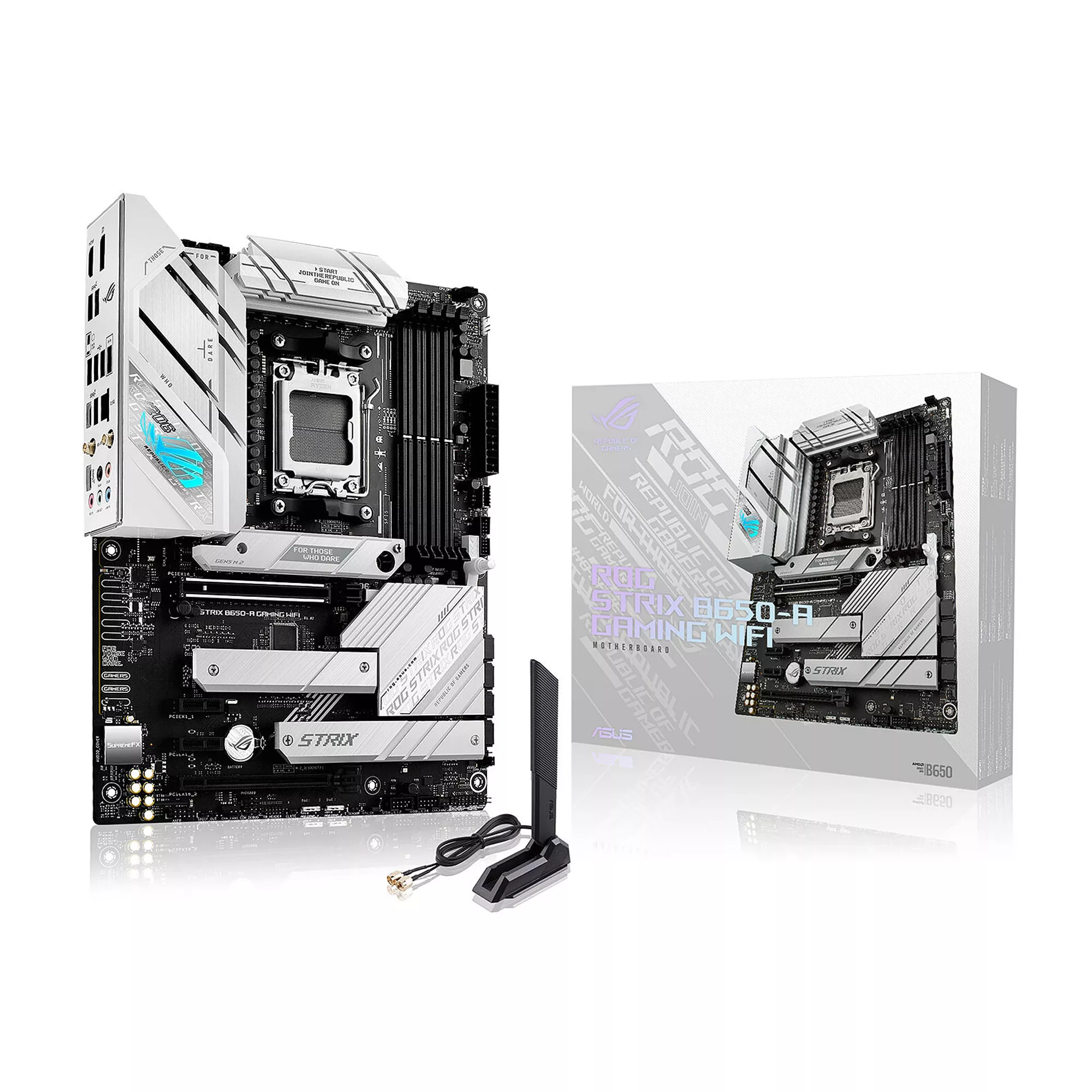 ASUS ROG STRIX B650-A GAMING WIFI AMD B650 Emplacement AM5 ATX, Photo boutique MegaPC chez MegaPC
