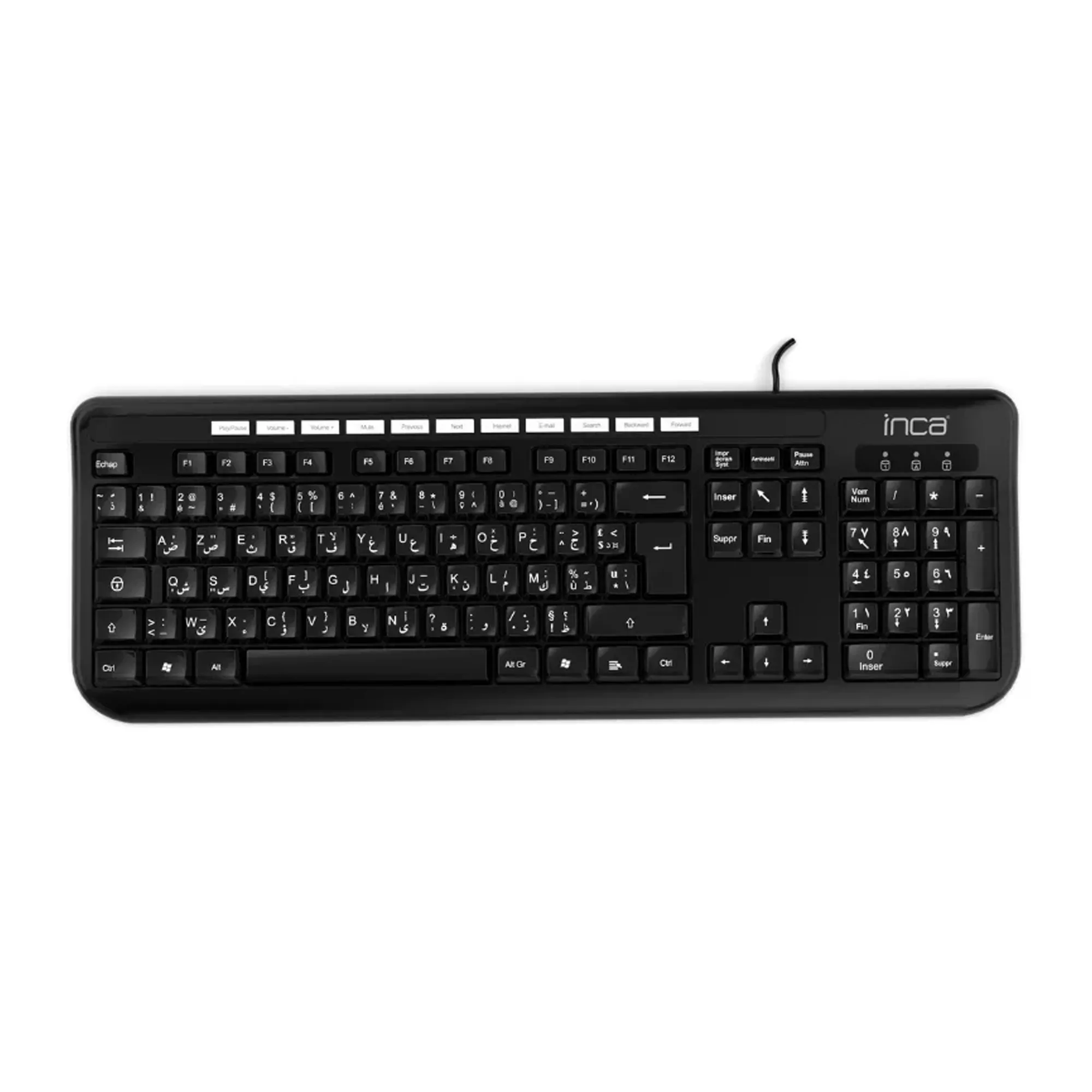 Inca IK-274Q clavier USB Turc Noir, Photo boutique MegaPC chez MegaPC