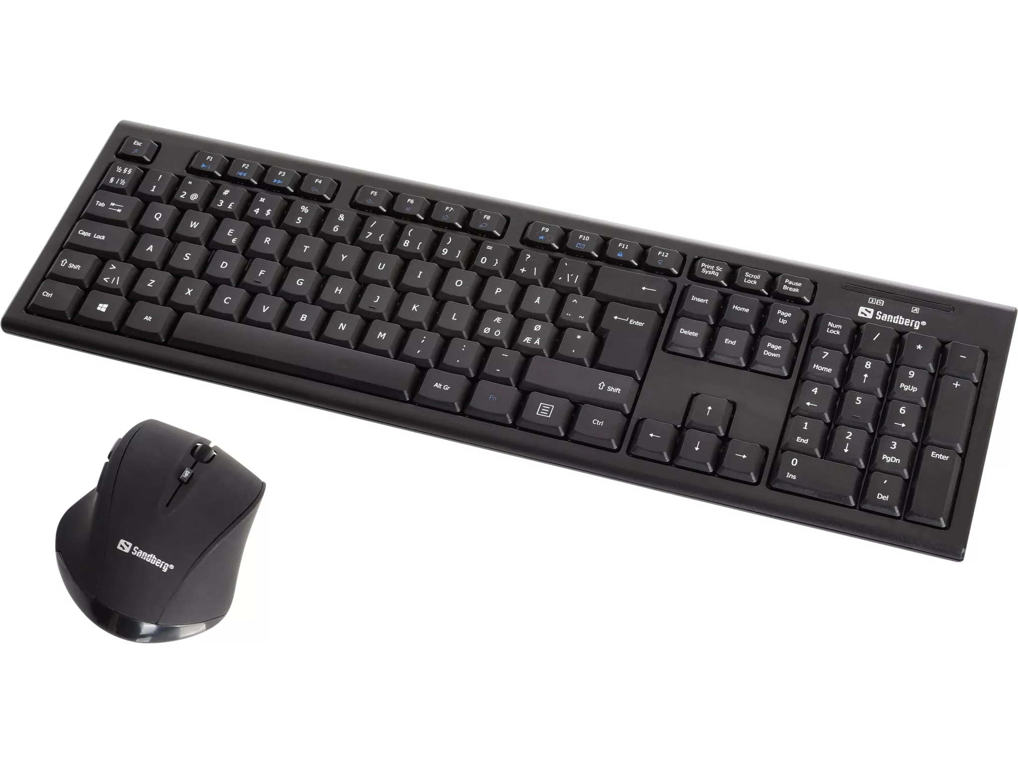 Pack Clavier et Souris Sans Fil Sandberg 631-20 Noir, Photo boutique MegaPC chez MegaPC