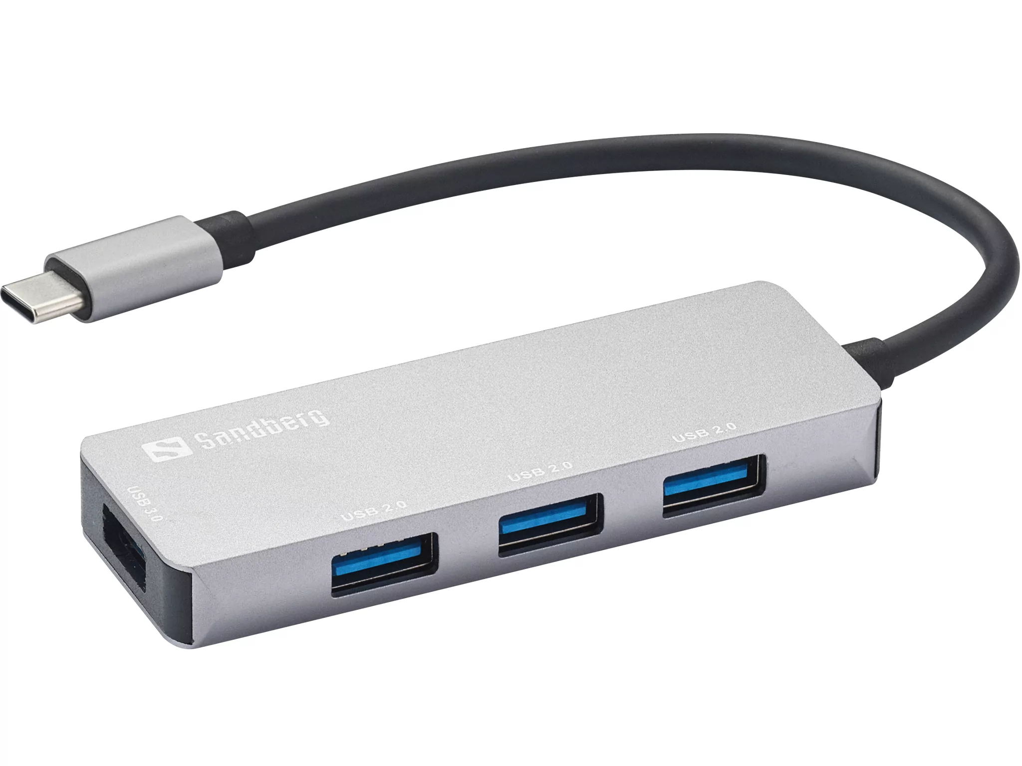 Concentrateur USB-C 3.2 Gen 1 5000Mbit/s Gris - Hub 7 Ports Sandberg, Photo boutique MegaPC chez MegaPC
