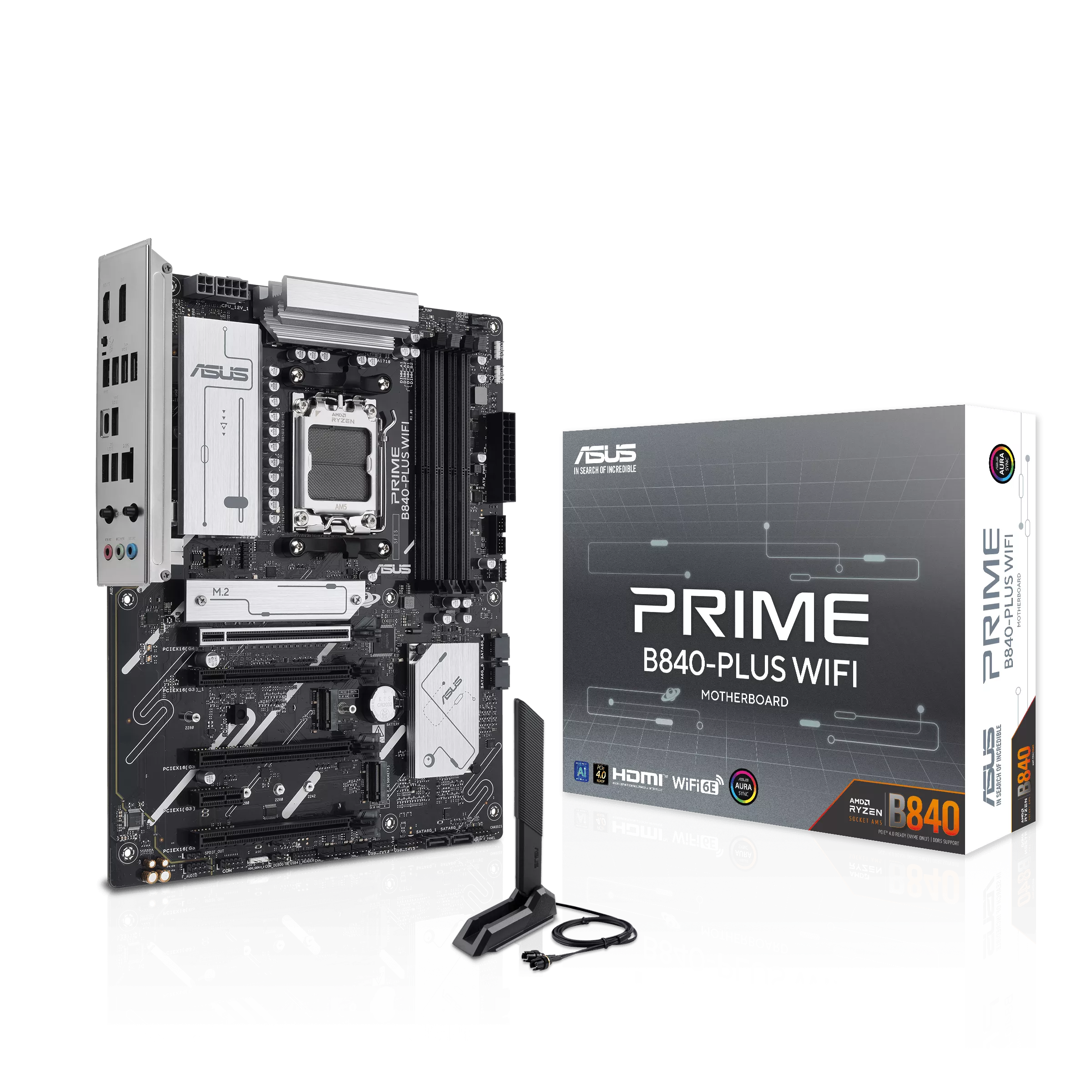 ASUS PRIME B840-PLUS WIFI AMD B840 Emplacement AM5 ATX, Photo boutique MegaPC chez MegaPC