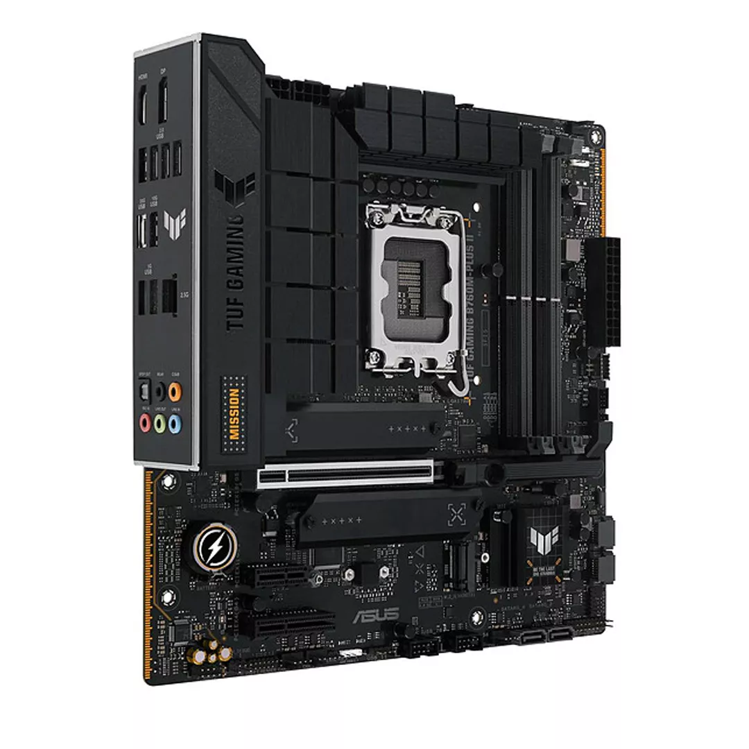 ASUS TUF GAMING B760M-PLUS WIFI II Intel B760 LGA 1700 micro ATX, Photo boutique MegaPC chez MegaPC