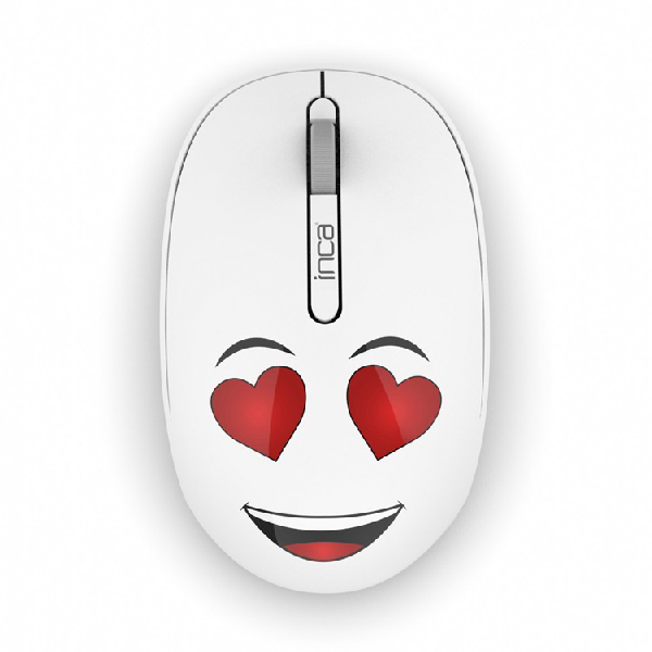 Souris Sans Fil INCA IWM-245RB Avec Design - Blanc, Photo boutique MegaPC chez MegaPC
