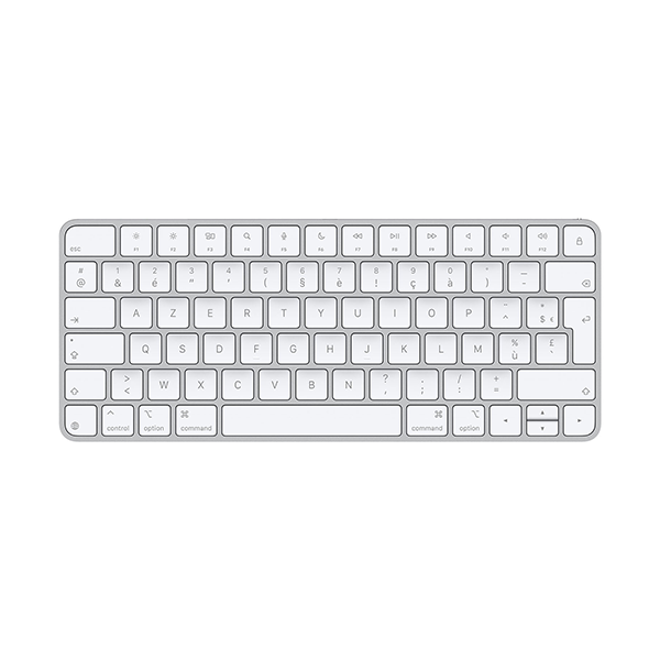Apple Magic clavier Universel USB + Bluetooth AZERTY Français Blanc, Photo boutique MegaPC chez MegaPC