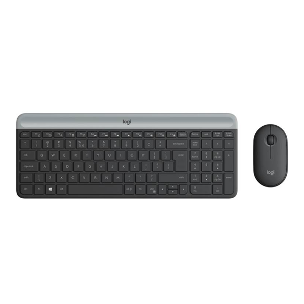 Logitech Slim Wireless Keyboard and Mouse Combo MK470 clavier USB AZERTY Français Graphite, Photo boutique MegaPC chez MegaPC