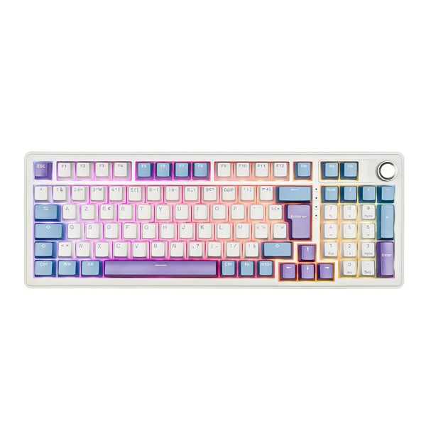 Clavier Sans Fil Gaming G-LAB keys Elite 400 RGB - Blanc et Bleu, Photo boutique MegaPC chez MegaPC