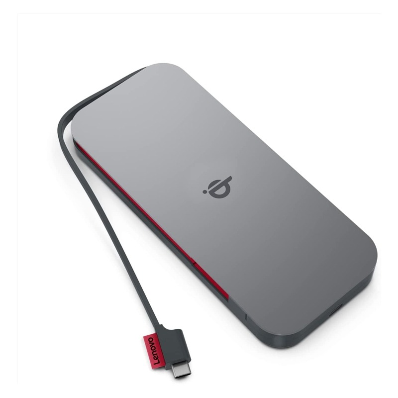 Lenovo GO Lithium Polymère (LiPo) 10000 mAh Recharge sans fil Gris, Photo boutique MegaPC chez MegaPC