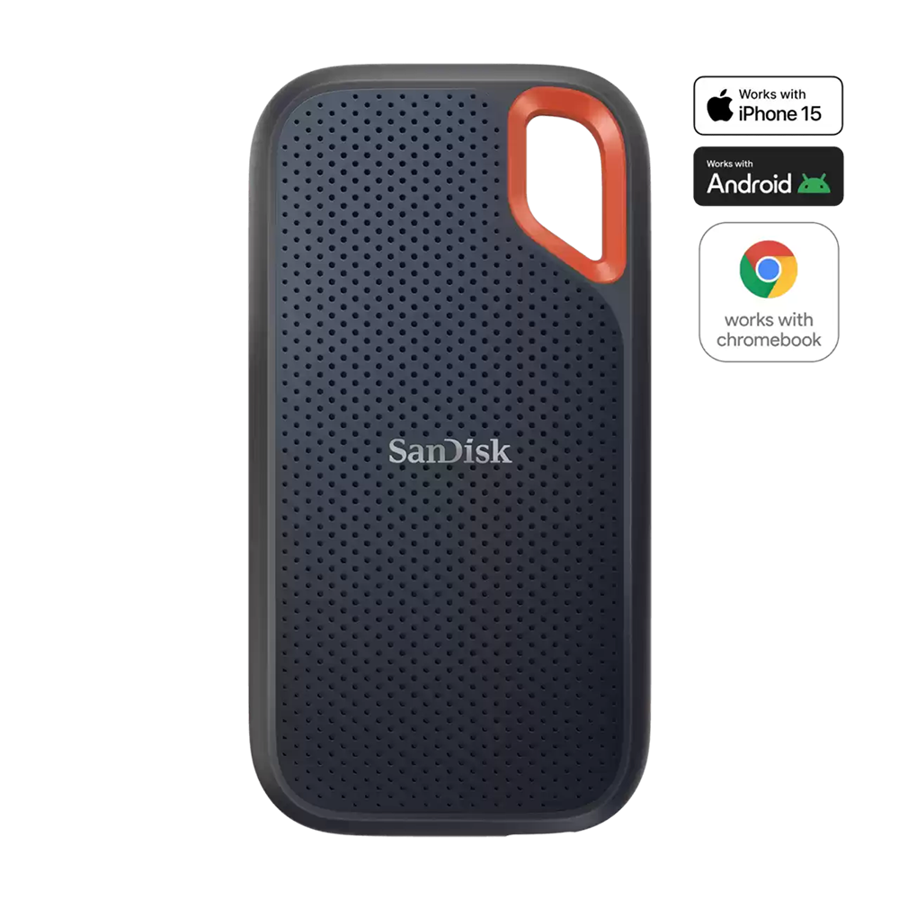 Disque Dur SSD Externe SanDisk 500Go USB 3.2 Noir, Photo boutique MegaPC chez MegaPC