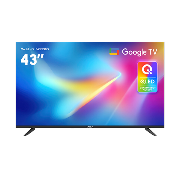 Tv Vega F43F1QBG 43" QLED Full HD Smart Tv Noir, Photo chez MegaPC chez MegaPC