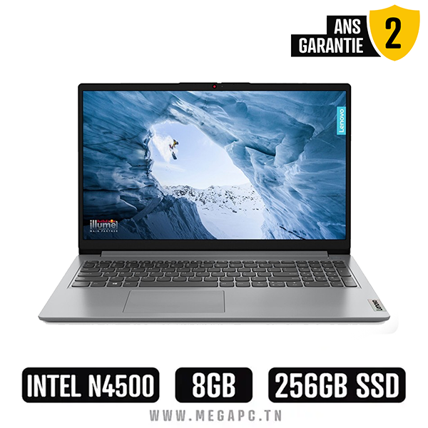 Pc Portable Lenovo IdeaPad 1i 15IJL7 Intel Celeron N4500 8Go 256Go SSD, Photo boutique MegaPC chez MegaPC