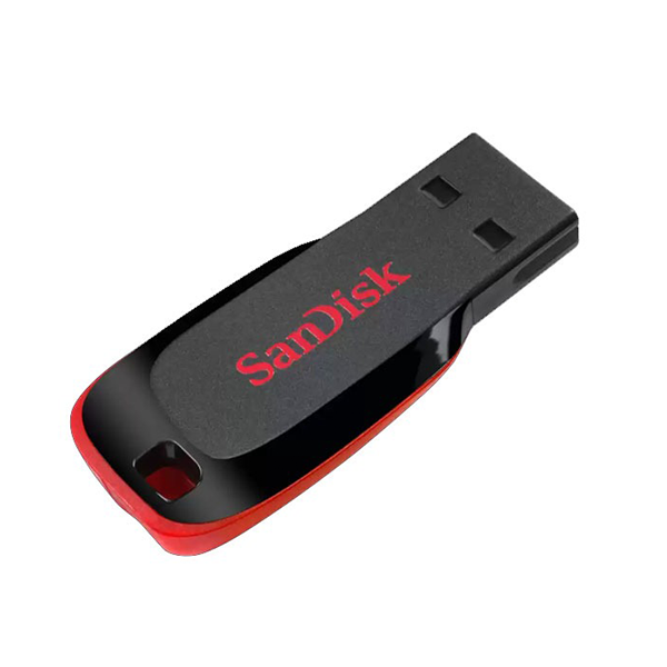 SanDisk Cruzer Blade lecteur USB flash 64 Go USB Type-A 2.0 Noir, Rouge, Photo boutique MegaPC chez MegaPC