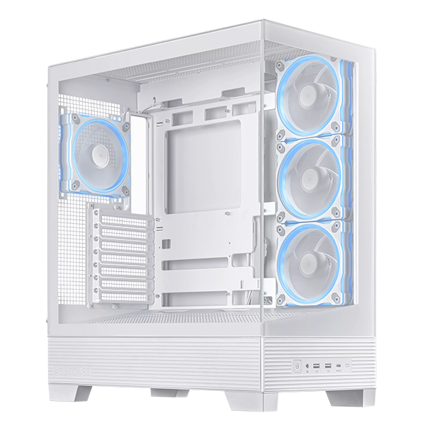 Boîtier Gamer Moyen Tour ASUS A31 PLUS TG / ATX / ARGB / Blanc, Photo boutique MegaPC chez MegaPC