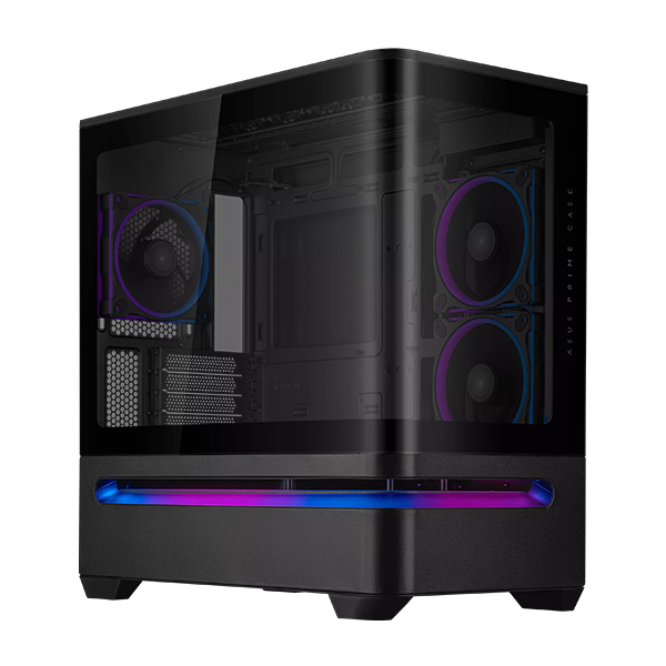 Boitier Gaming ASUS Prime AP202 TG ARGB Micro ATX Noir, Photo boutique MegaPC chez MegaPC