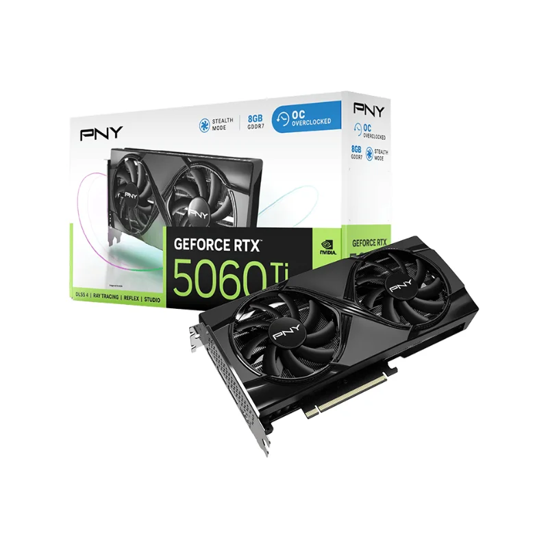 PNY GeForce RTX 5060 Ti OC NVIDIA 8 Go GDDR7, Photo boutique MegaPC chez MegaPC