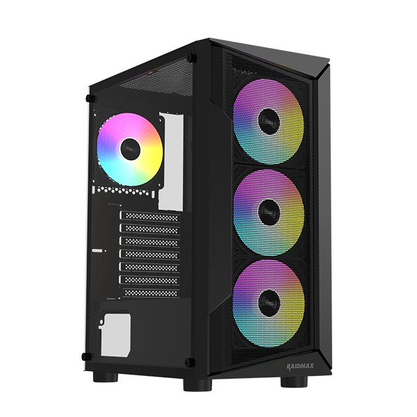 Boîtier Gamer RAIDMAX Vector Series Moyen Tour ARGB V158TBS - Noir, Photo chez MegaPC chez MegaPC