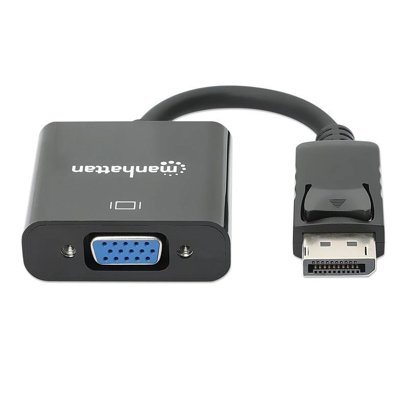 Manhattan 151962 adaptateur et connecteur de câbles DisplayPort VGA (D-Sub) Noir, Photo boutique MegaPC chez MegaPC