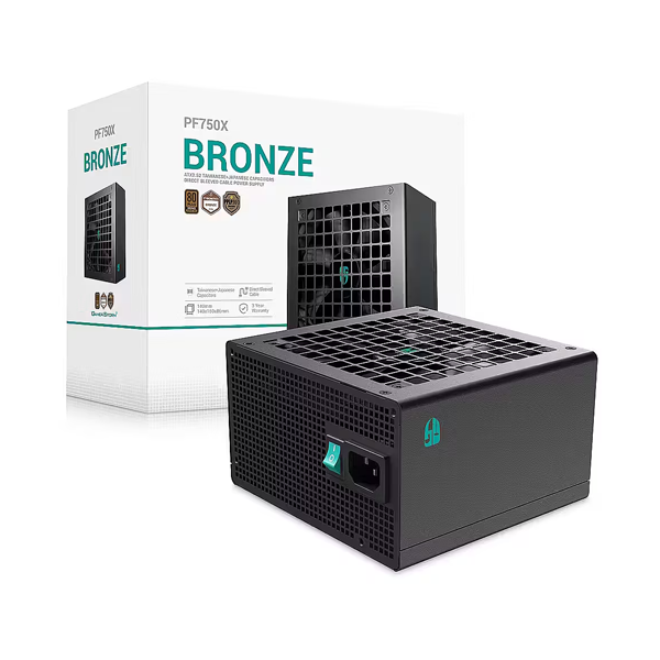 Alimentation DeepCool GamerStorm PF750X 80 + | Bronze | 750W | Noir, Photo chez MegaPC chez MegaPC